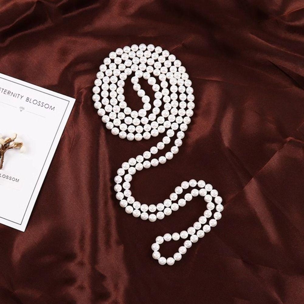 Imitation Pearl Pearl Choker Pearl White Waist Chain Cheongsam Accessory Necklace Dress Decoration