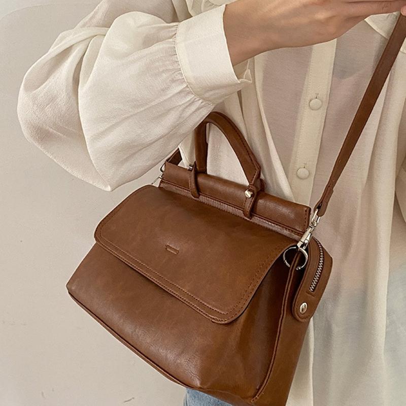 Ретро портфель, новый стиль, женская рабочая сумка, большая вместительная фактурная сумка, сумка-мессенджер, сумка-мессенджер