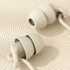 Soft Silicone Wired Headphones Noise Canceling in-Line Control Headset with Mic Type C Jack 3.5mm Earphones in-Ear Use