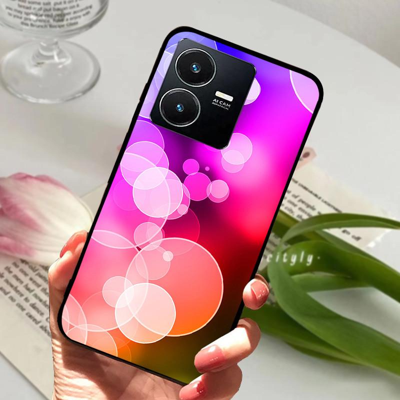 Для Vivo Y22S 2022 Чехол Ударопрочный Мягкий ТПУ Силиконовый Чехол для Телефона Для Vivo Y22 Y 22 V2207 Y22S V2206 Funda Capa Мультяшный Vivoy22