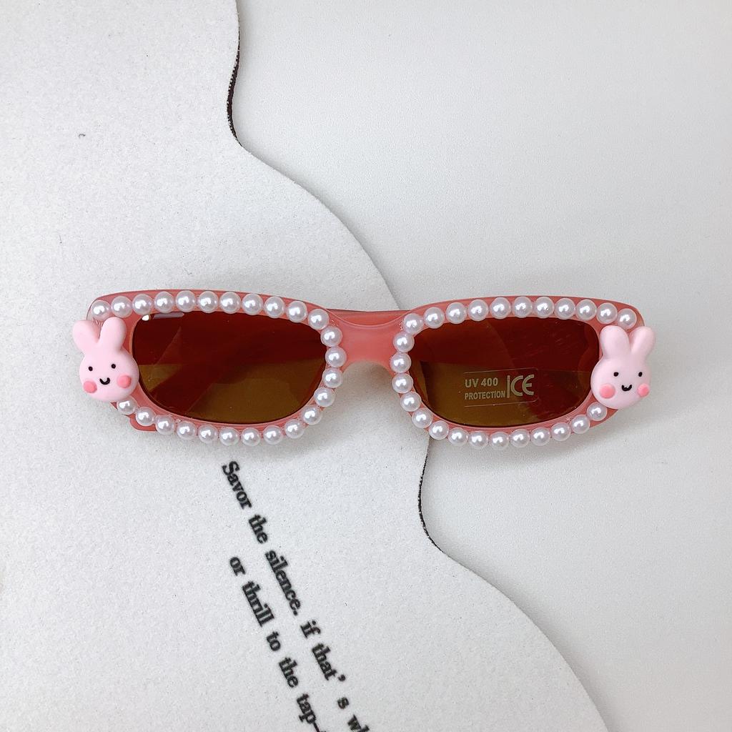Diy Fashion Children'S Sunglasses Small Box Trend Rabbit Cute Baby Sunglasses Sunscreen Sunscreen Glasses