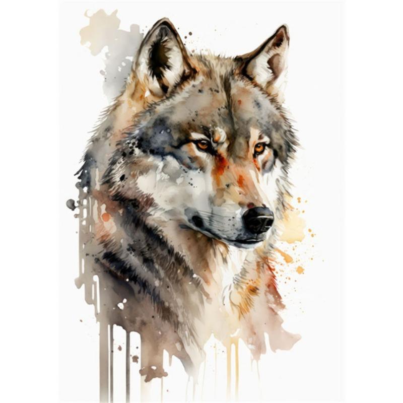 Акварельная дикая природа Холст Картина маслом Печать Постер Абстракция Ленивец Осьминог Фламинго Птица Французский бульдог Собака Постер Домашнее настенное искусство