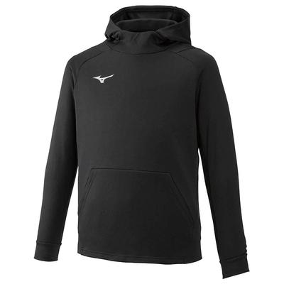 Mizuno Мягкий трикотаж для тренировок, облегающий, японский размер от XL до японского размера, худи, посадка, 32MC9119, черный, (эквивалент XL)