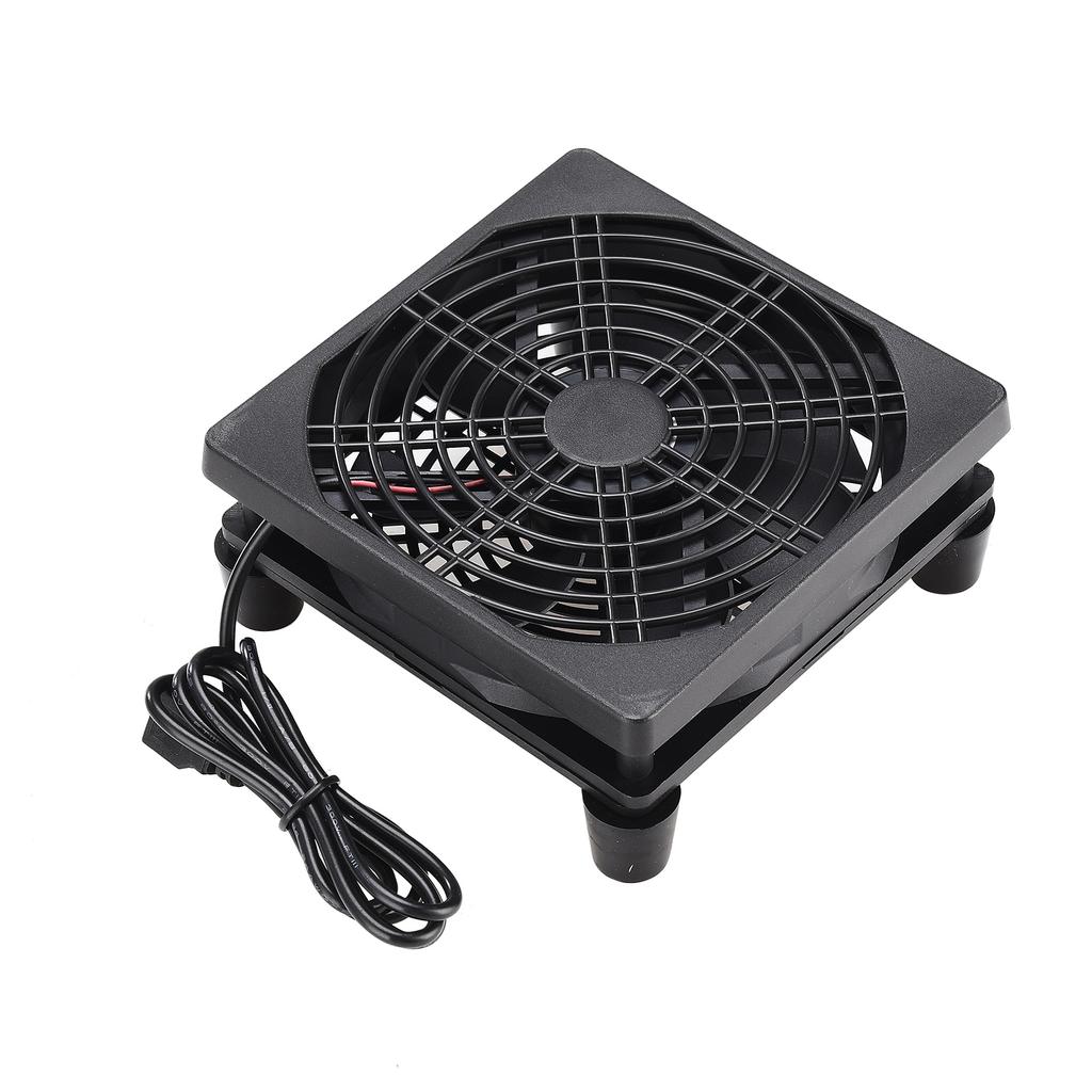 USB-вентилятор для охлаждения роутера, подходит для AC88U R7000, вентилятор для охлаждения ТВ-приставки с двусторонними пластиковыми новыми ножками, 12 см