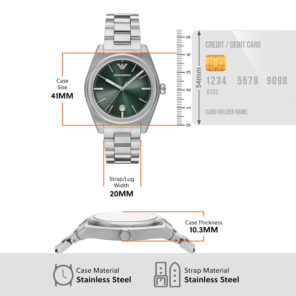 Часы NA AR11621 Silver [Emporio Armani] Мужские