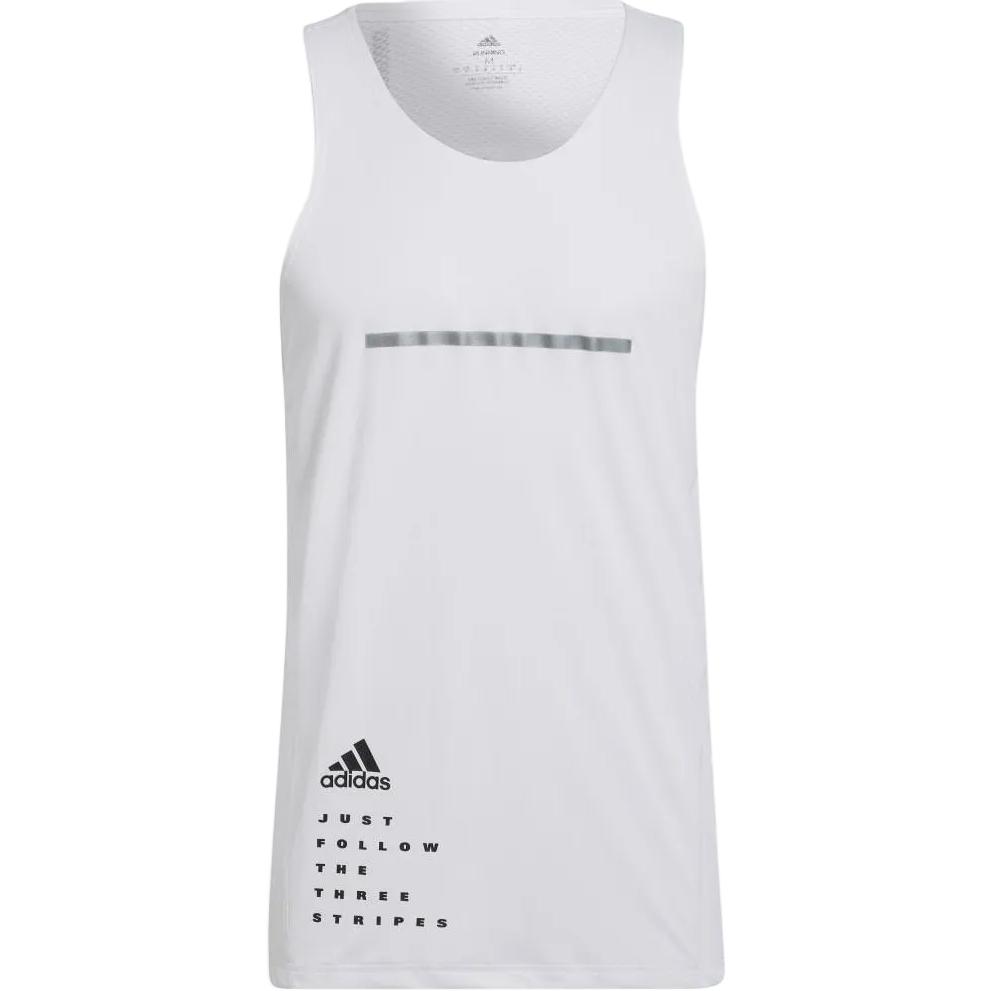 adidas Три полоски цветной блок без рукавов круглый вырез жилет мужской топы белый HB7421