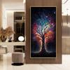Темный лес Дерево жизни Картина на холсте Настенная живопись Волшебный лесной пейзаж Плакаты и принты для крыльца Декор гостиной Cuadros
