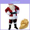 Elegant And Versatile Santa Claus Costume Made From Soft Velvet Fabric For Christmas Fun