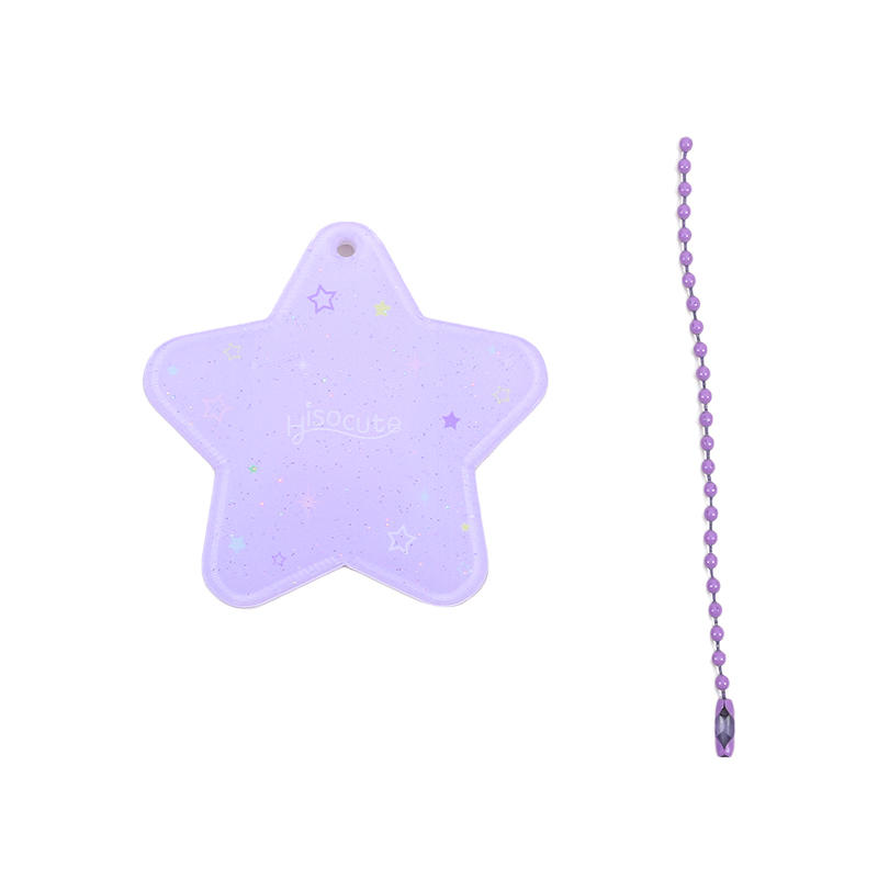 Модный жесткий держатель для карт, простая пятиконечная звезда, студенческий однодюймовый удостоверение личности, декоративный брелок с подвеской