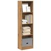 VidaXL Bookcase Artisan Oak 40x24x143 Cm Engineered Wood, Bookshelf, Book Holder, Book Support, 857791