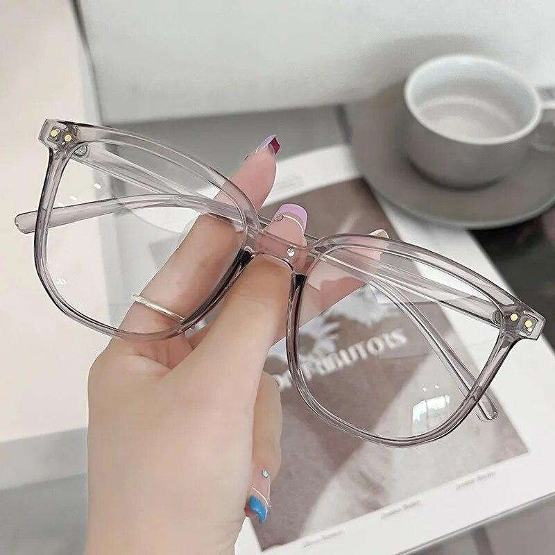 Женские модные очки с минусом диоптрий, модные компьютерные очки с антисиним светом, унисекс, очки для близи, модные простые очки