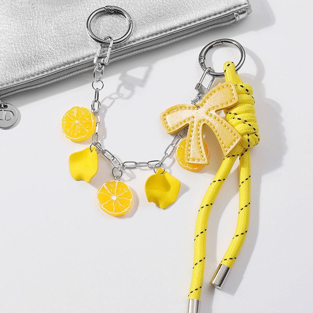 Милая цепочка для сумки с бантиком, эстетичные помпоны, кисточки, подвеска-шарм для сумки через плечо, рюкзака и кошелька для украшения