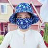 Wide Brim Tea Picking Cap Shawl Women's Ponytail Hat Hot Sale Sunscreen Hat  Four Seasons