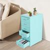 6-Tier Locking Metal File Cabinet with Wheels - Modern Freestanding Vertical Filing Cabinet with Key Lock for Home & Office Use
