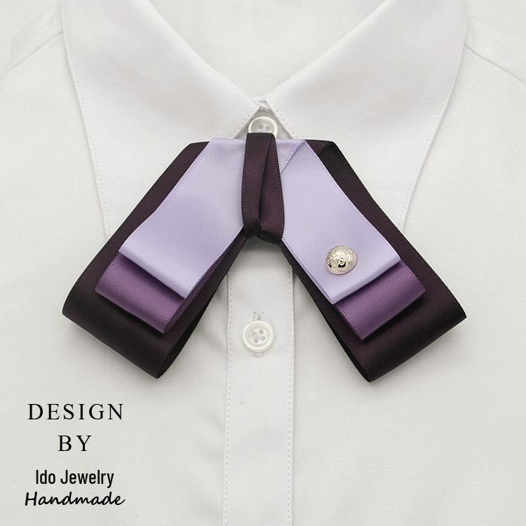 Professional Floral Bow Tie and Hair Net Set for Hotel and Healthcare Staff