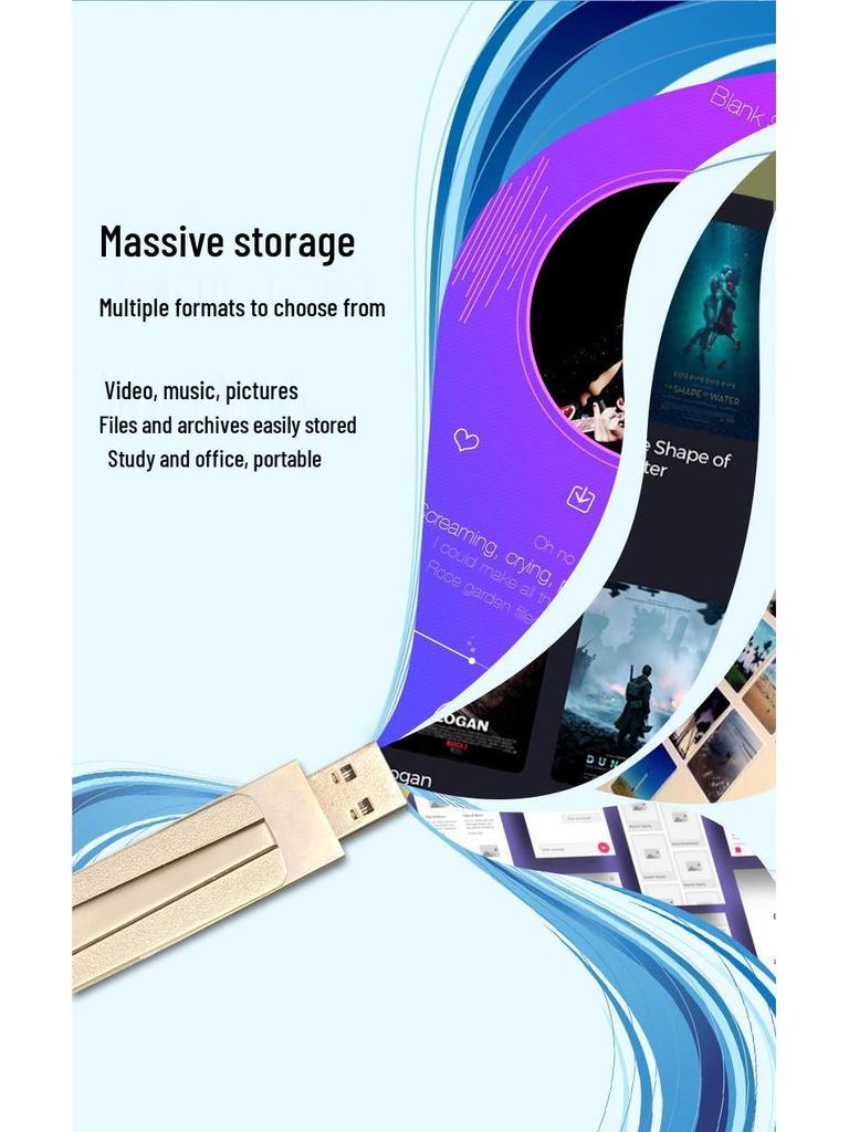 Двух-интерфейсный корпус флеш-накопителя USB-C и Android для мобильных устройств и компьютера