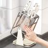 Anti-slip Stainless Steel Cutter Holder Stable Chopstick Bucket Modern Cutlery Organizer  for Home