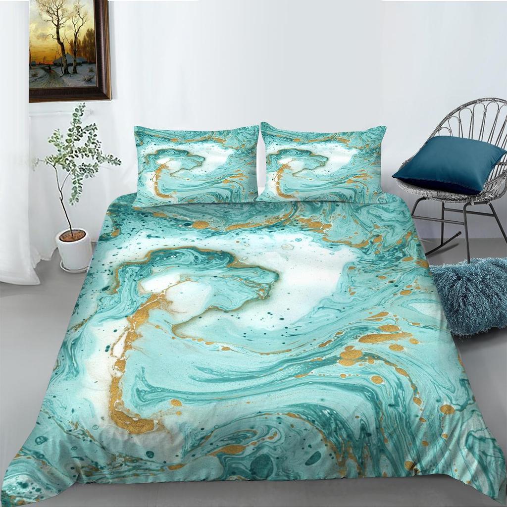 3D Digital Printed Bedding Set Colorful Pattern Duvet Cover Pillowcase AU Extra Large Full Size Bedding Set Home Decoration