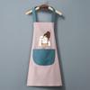 Women's Waterproof PVC Apron with Cooking Sleeves - Oil-Proof, Customizable, Half-Length Waist Design