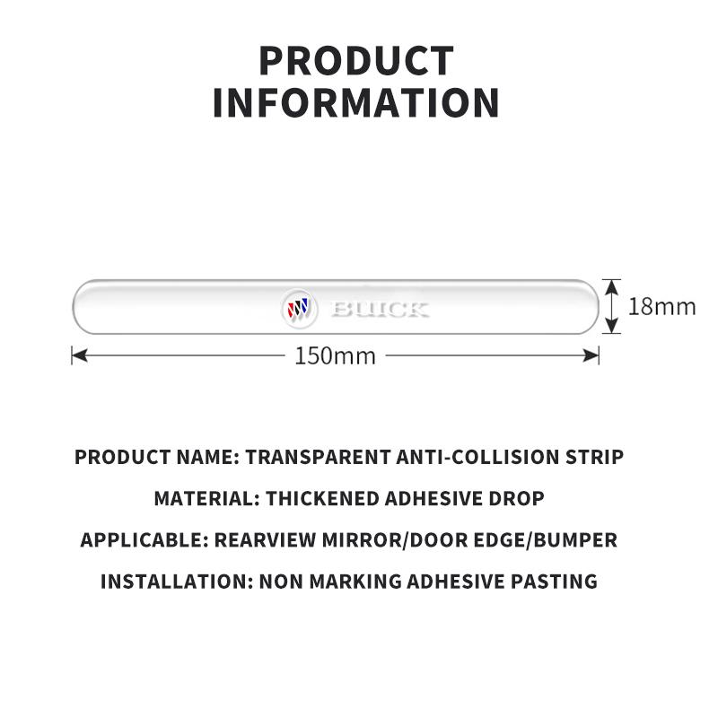 4pc Transparent Car Door Rearview Mirror Protection Strip For Buick Century Excelle XT Envision Excelle GT Verano Regal LaCrosse AUZ1