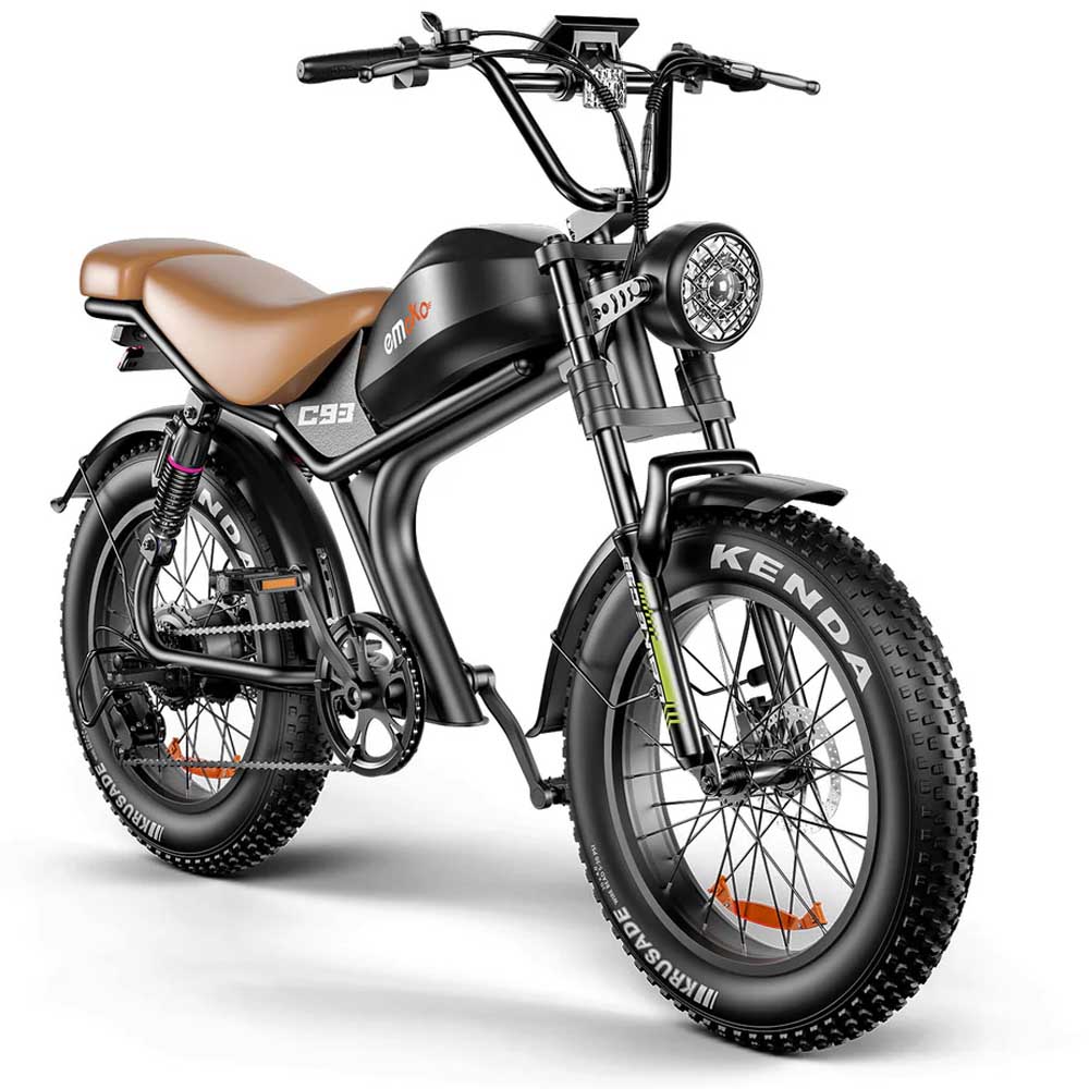 Внедорожный электровелосипед Emoko C93 20×4.0" 48В20Ач, горный электровелосипед с двойной подвеской для городских поездок и использования на открытом воздухе