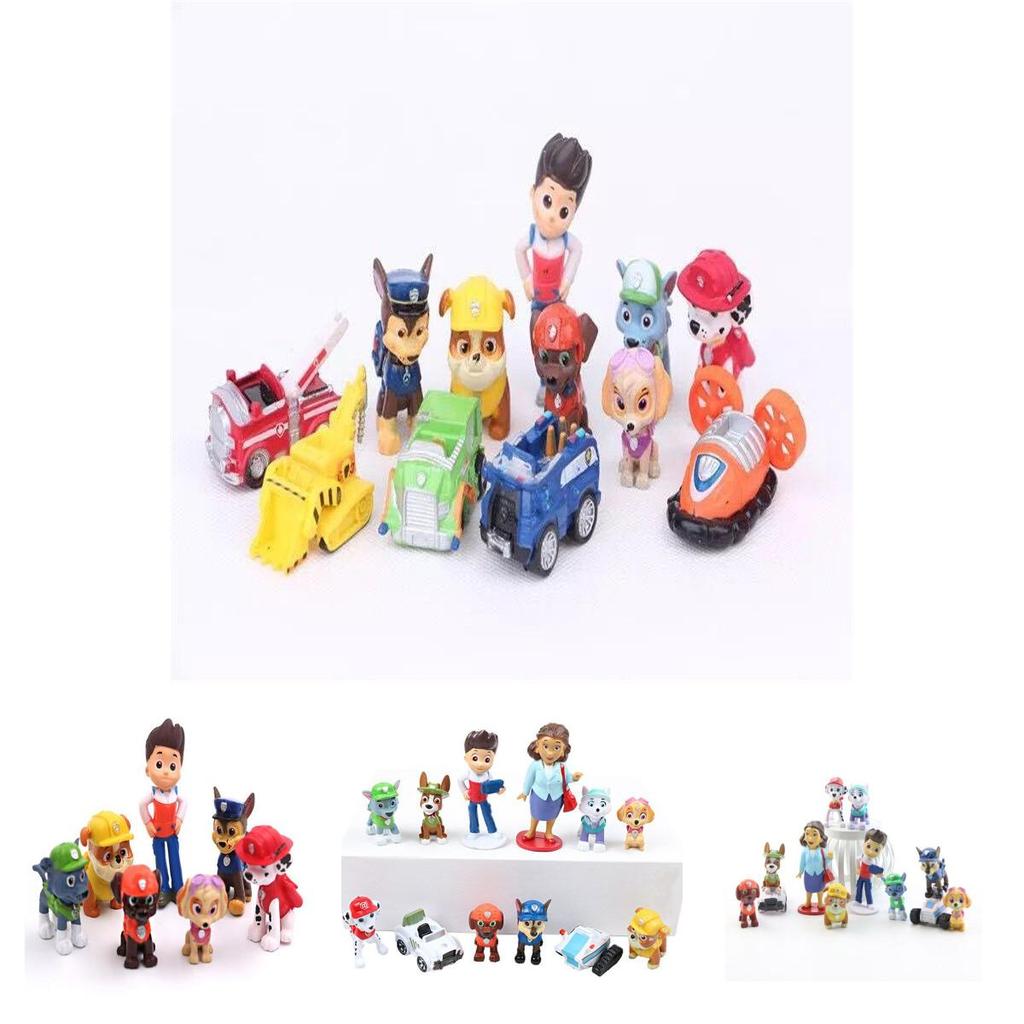 Cute And Cool Paw Patrol Figures Ideal Desktop Ornaments 12pcs Collection