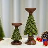 Christmas Tree Candle Candlestick Household Decorations Festive Atmosphere Decorations Xmas