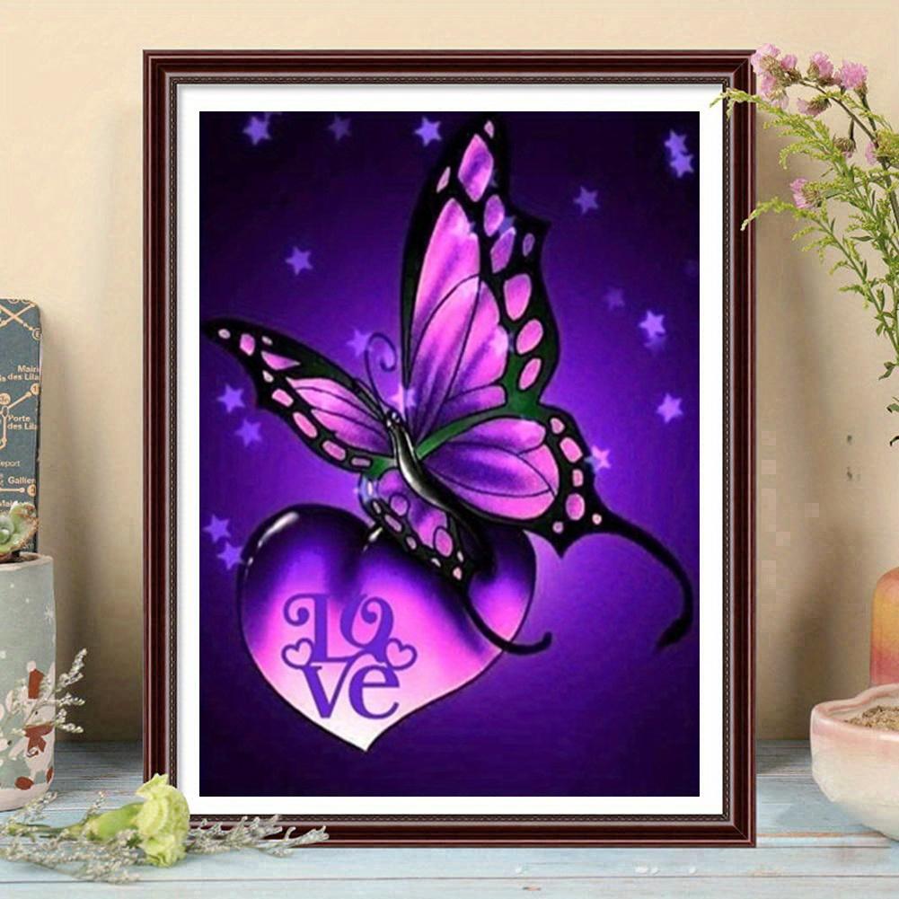 5D DIY Diamond Painting Beautiful Butterfly Diamond Embroidery Cross Stitch Kit Full Rhinestone Mosaic Home Decor