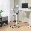 Office Chair, Work Chair, Desk Chair, Height Adjustable, Padded, Light Grey