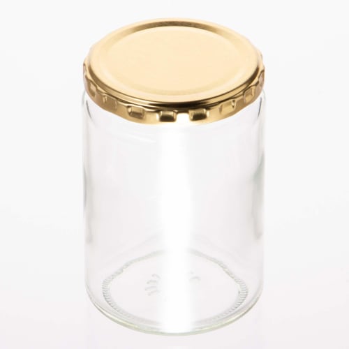 Toyo Sasaki Glass Convenient Bottle, 372ml, Made in Japan, Large Glass Storage Bottle, HW-517-A-JAN