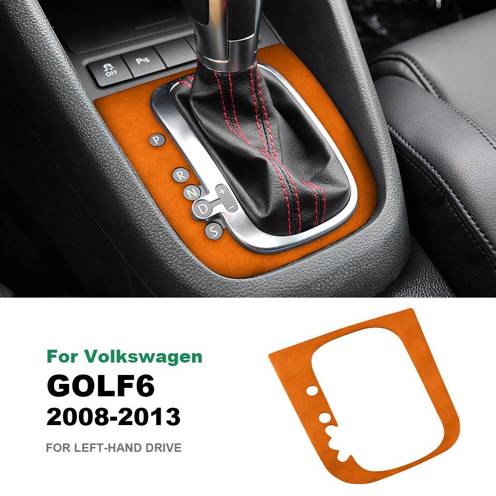 Italy Super Suede Car Gear Shift Panel Cover LHD RHD Sticker for Volkswagen VW Golf 6 GTI R MK6 2008-2013 Trim Auto Accessories