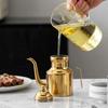 Stainless Steel Oil Dispenser Leak-Proof Drip-free Oil Bottle for Olive Oil Vinegar Kitchen Oil Storage Container