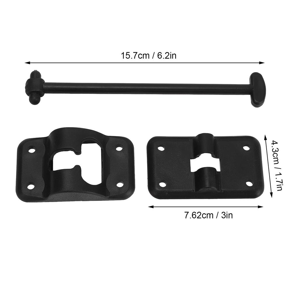 4 комплекта 6-дюймовых Т-образных ABS-фиксаторов для дверей, кронштейн-замок, держатель входной двери для автодома, кемпера, прицепа