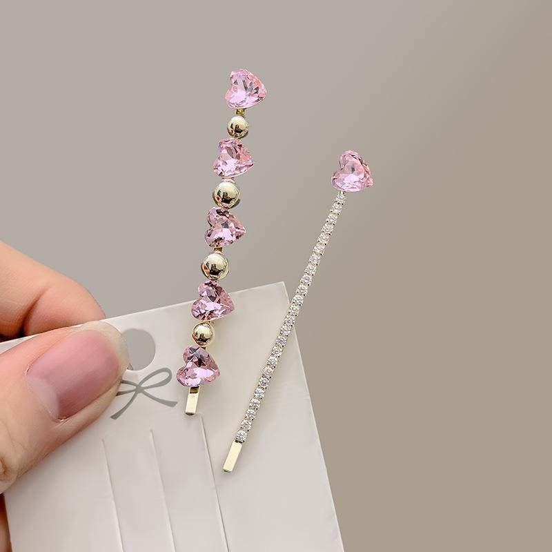 Жемчужная заколка для волос с цветком из страз «Кошачий глаз» - Элегантная боковая заколка для челки и пушистых волос