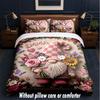 Gnome Theme Custom Text Or Name 3Pcs Bedding Set,1 Flat Sheet & 2 Pillowcases Personalized Home Bedding