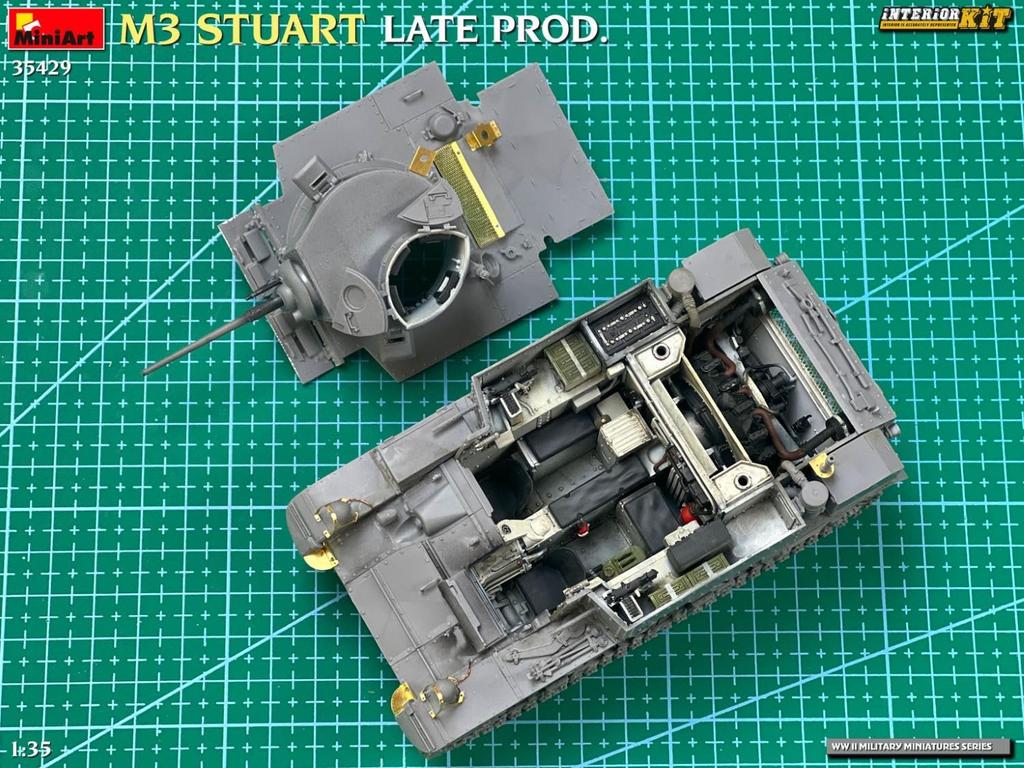 Miniart M3 Stuart Поздняя Производство Полный Интерьер Пластиковый Сборный Набор MA35429 1/35 (танк)