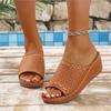Summer Shoes Sandals Women Soft Sandals Ladies Slip On Sandals For Women Wedge Ladies Shoes Plus Size Footwear Slipper Female