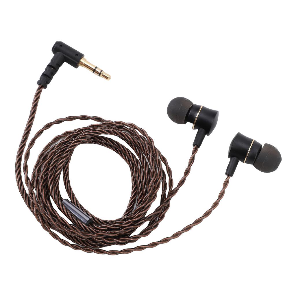 Wired IEM Earphone 3.5mm Gold Plated Plug OFC Wire HiFi Sound Quality Wired Earbuds for Phone Tablet Laptop PC Amplifier