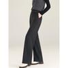 Women's High-Waist Thickened Wool Blend Straight-Leg Pants