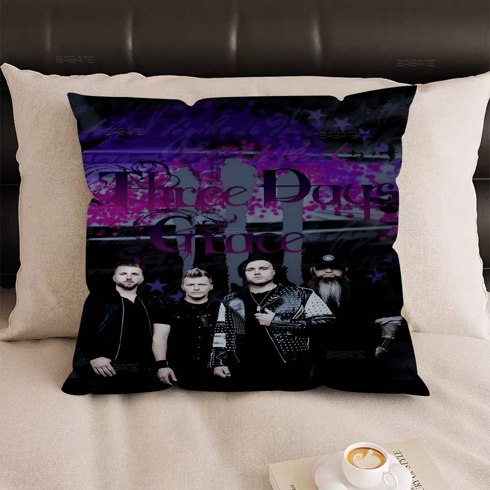 Чехол для подушки Rock Band T-Three Days Grace Декоративная наволочка Напечатанный чехол для подушки Для дивана