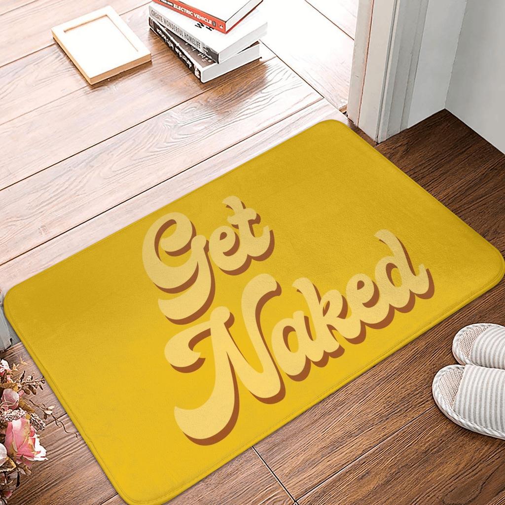 Get Naked Doormat Non-Slip Kitchen Bath Mat Bedroom Balcony Floor Door Entrance Carpet Rug
