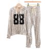 Fashion Casual Lady Temperament Sweater Suit Two-piece Summer Sequined Women's Clothing