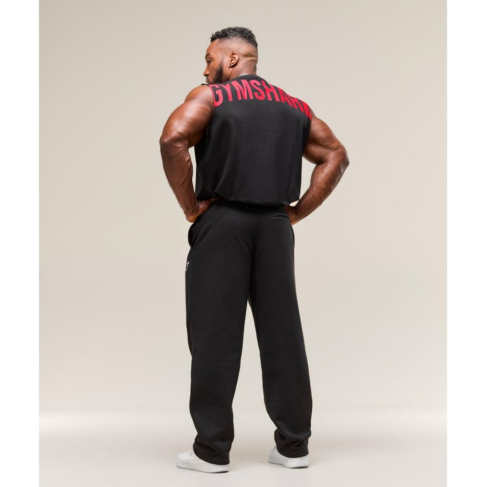 Gymshark Резервуар отключения питания Черный Кондиционер Красный A2c9m Bc1d