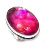 Bi-Color Tourmaline Handmade 925 Sterling Silver Jewelry Ring Size 6 m8M49