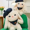 Cute Beret Rabbit Plush Toy Doll Scarf Rabbit Rag Doll Girl Sleeping with Doll Birthday Gift