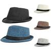 Spring Summer Linen High Quality British Top Jazz Hat Sun Hat Women Men Mid-aged Wedding Party Fedoras Bucket Hat Dad Gift