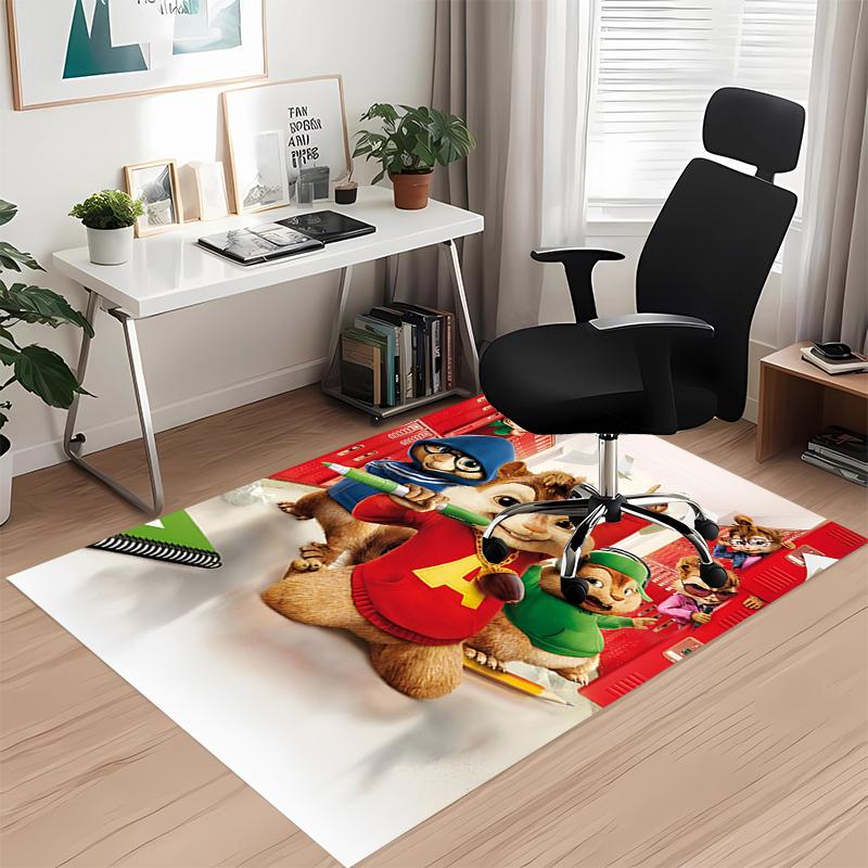 Alvin and the Chipmunks Printed Carpetrugfor Office Chair Living Room Bedroom Kitchen Room Decor Gifts