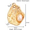 Marine Organism Sea Horse Turtle Fish Conch Shell Starfish Charm Pendant,Real 8K Gold Plated Zircon Jewelry Finding Supplies S05