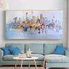 Современное городское здание плакат пейзаж фотографии для дома абстрактная картина маслом на холсте настенное искусство для украшения гостиной без рамки