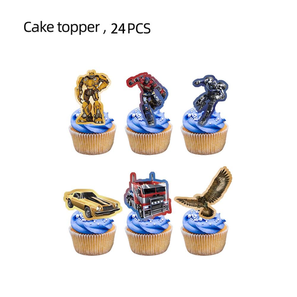 Новое поступление Товары для вечеринки в стиле Трансформеров Украсьте свою вечеринку пластиковыми тарелками, бумажными салфетками и скатертью